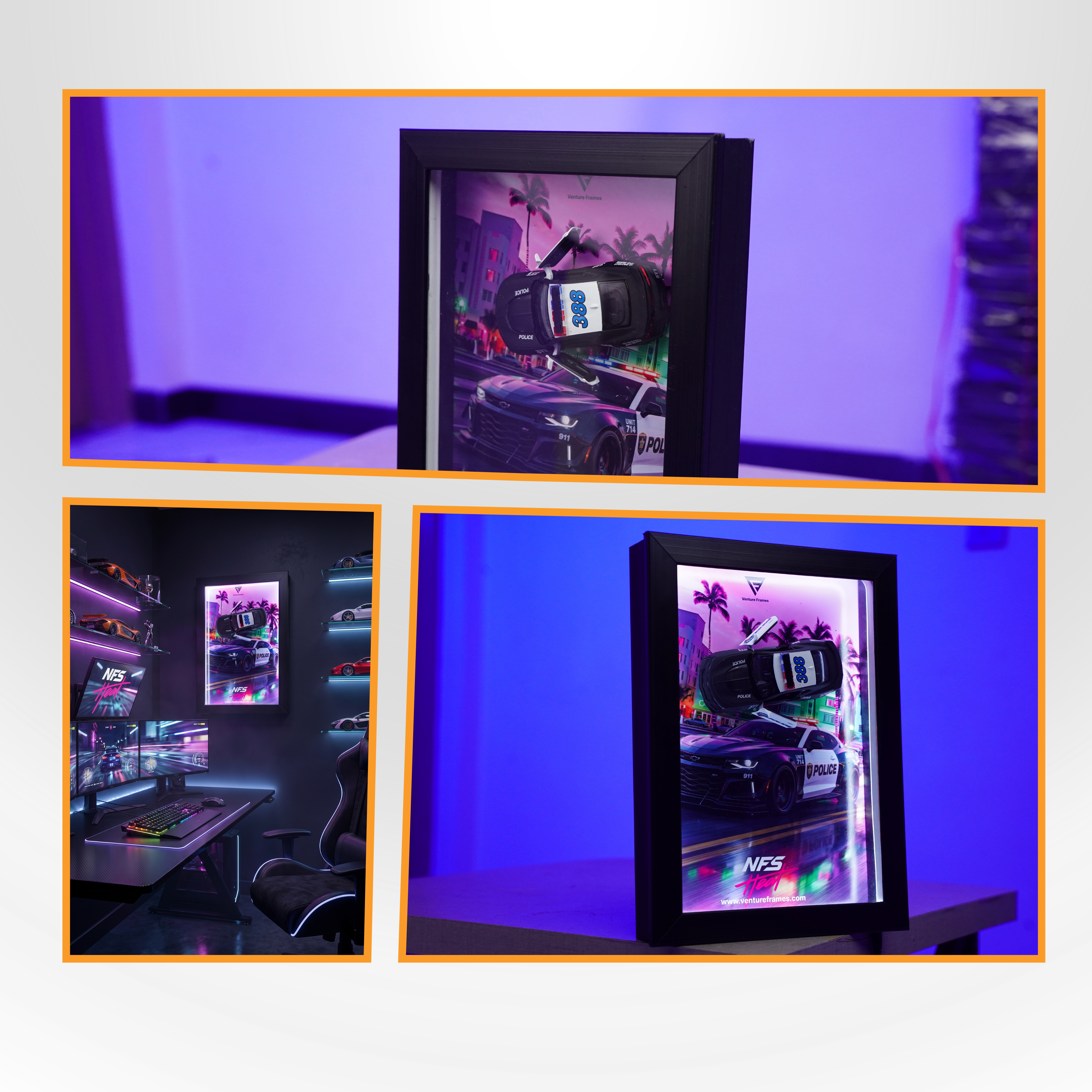 NFS Heat x Chevrolet Camaro Police Frame (Limited Edition)