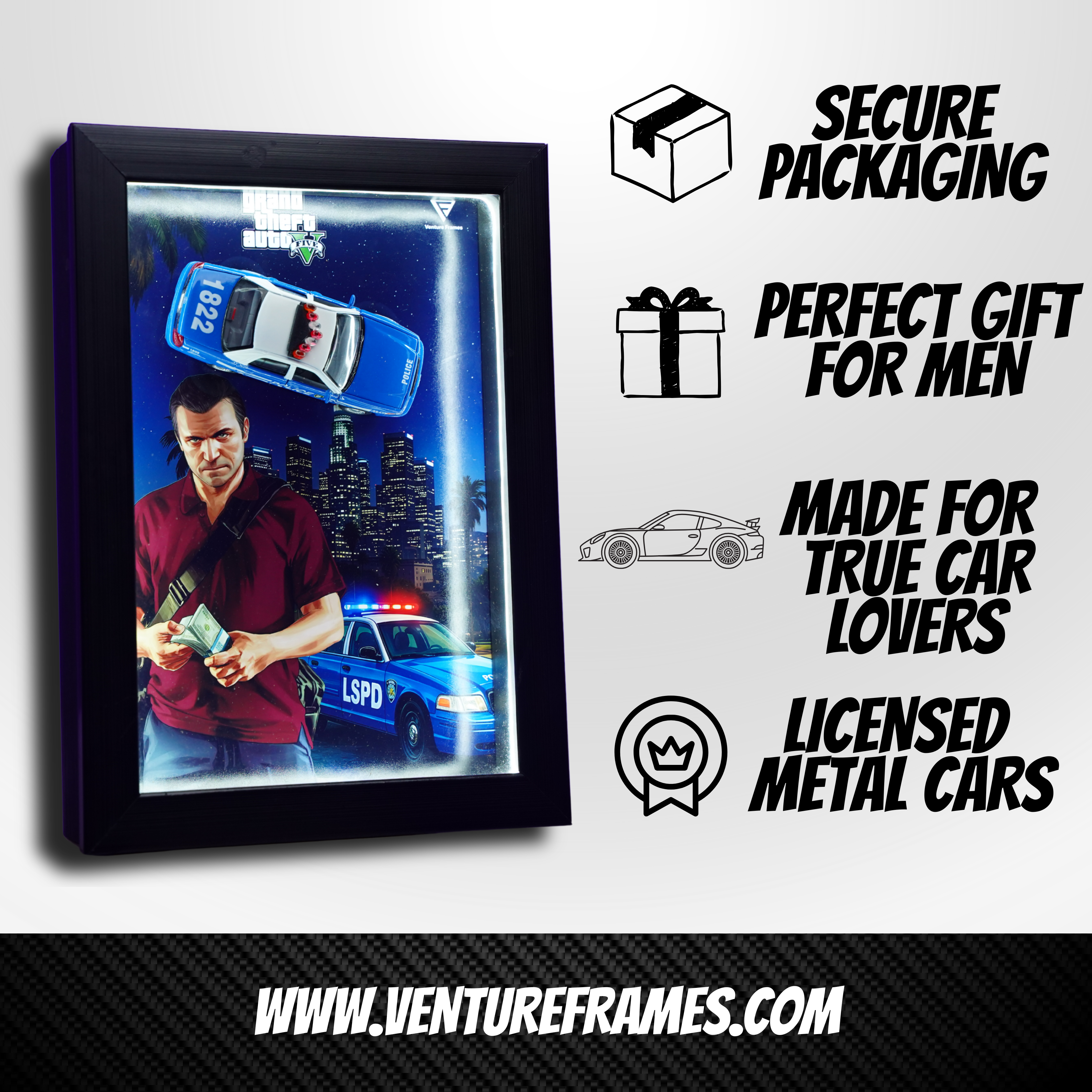 GTA V x Police FORD Crown Frame (LIMITED EDITION)